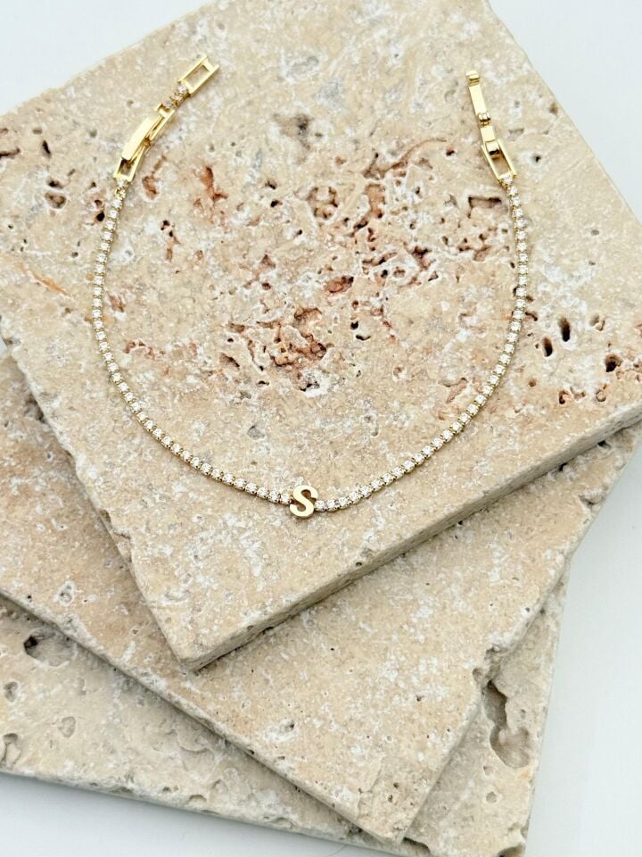 Su yolu Harf Bileklik // BILEK-6044