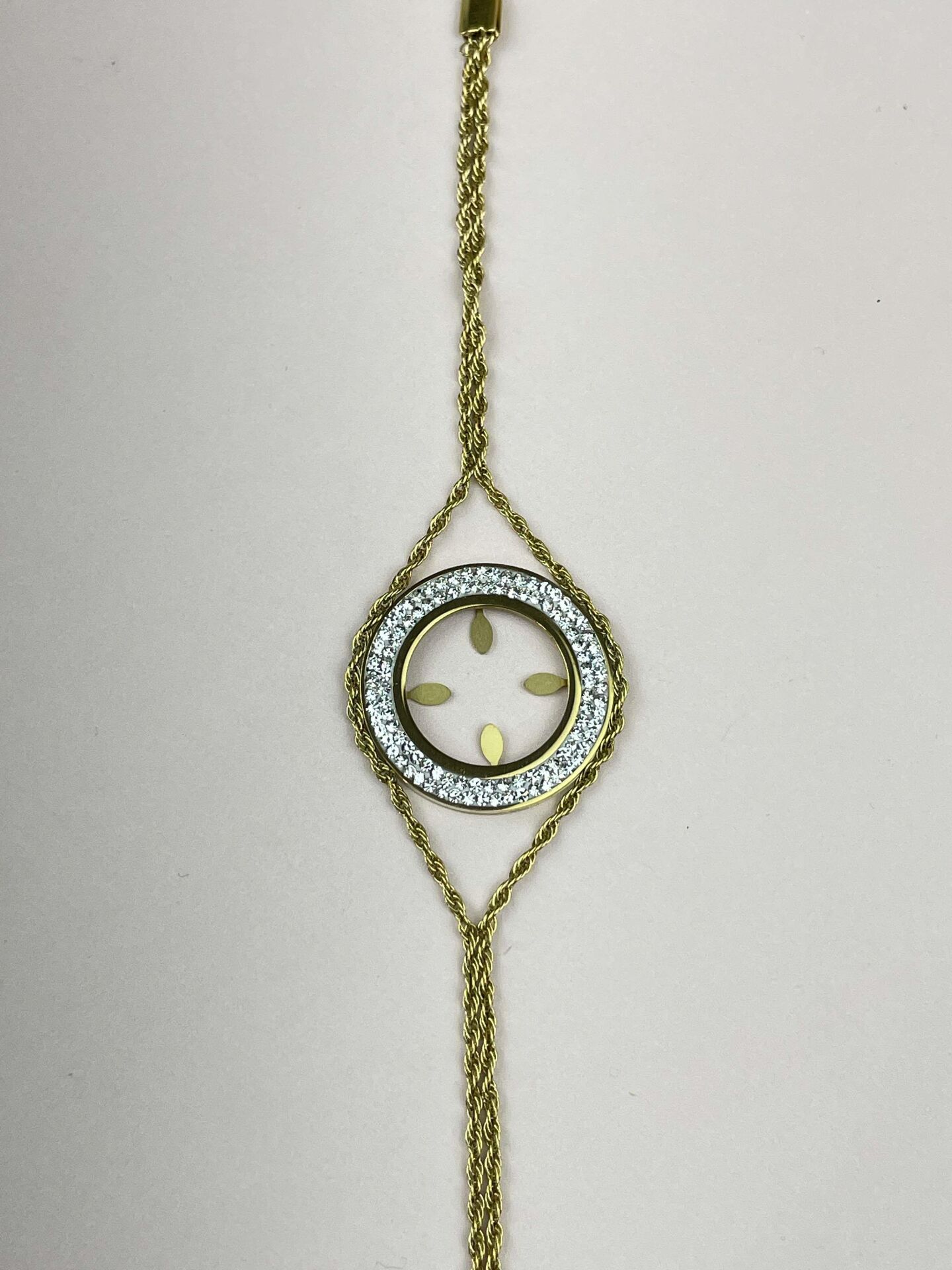 Çelik Çeyrek Takılabilen Bileklik // BİLEK-2488