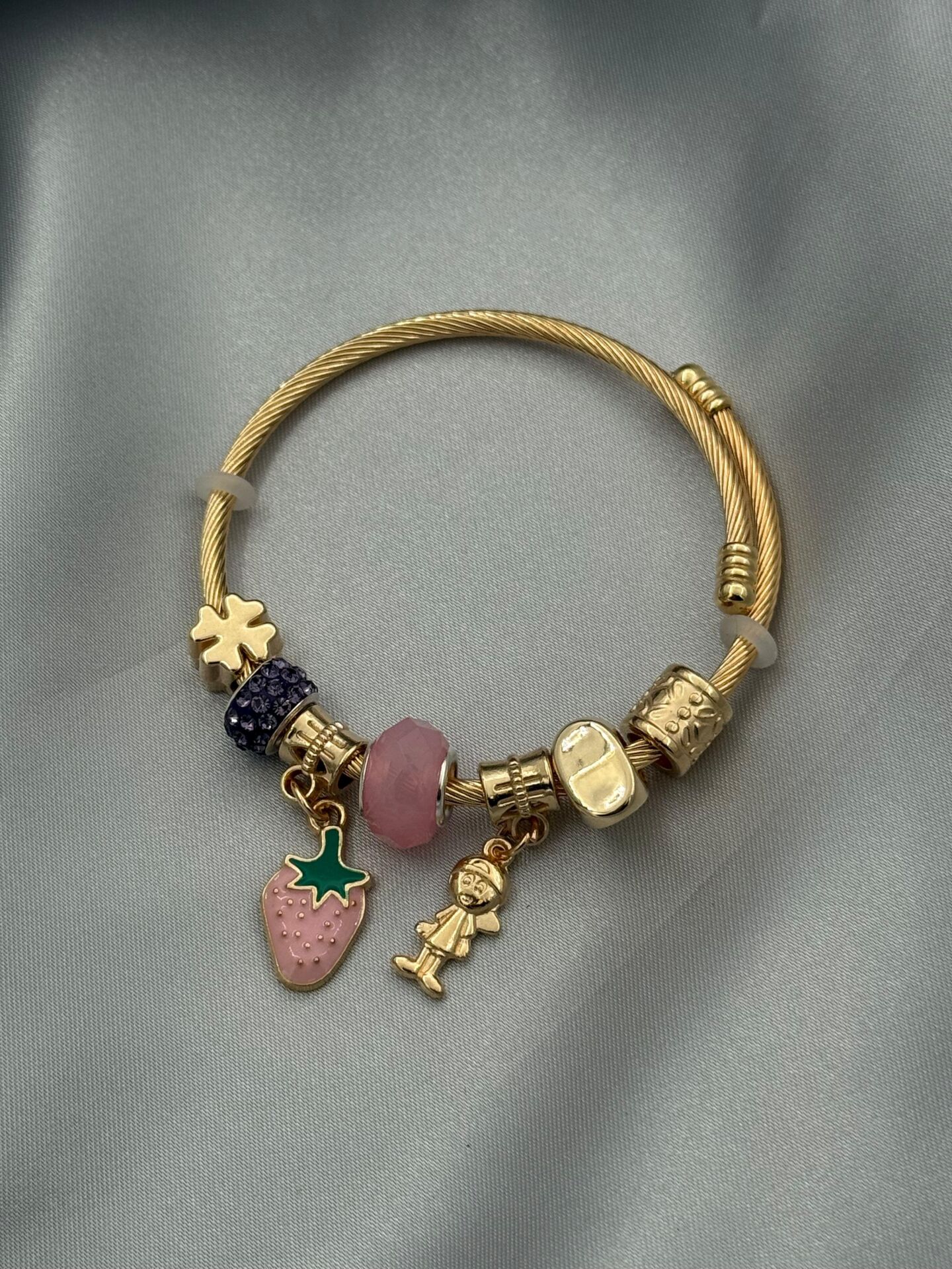 Çelik Gold PNDR Bileklik // PANDORA-1032