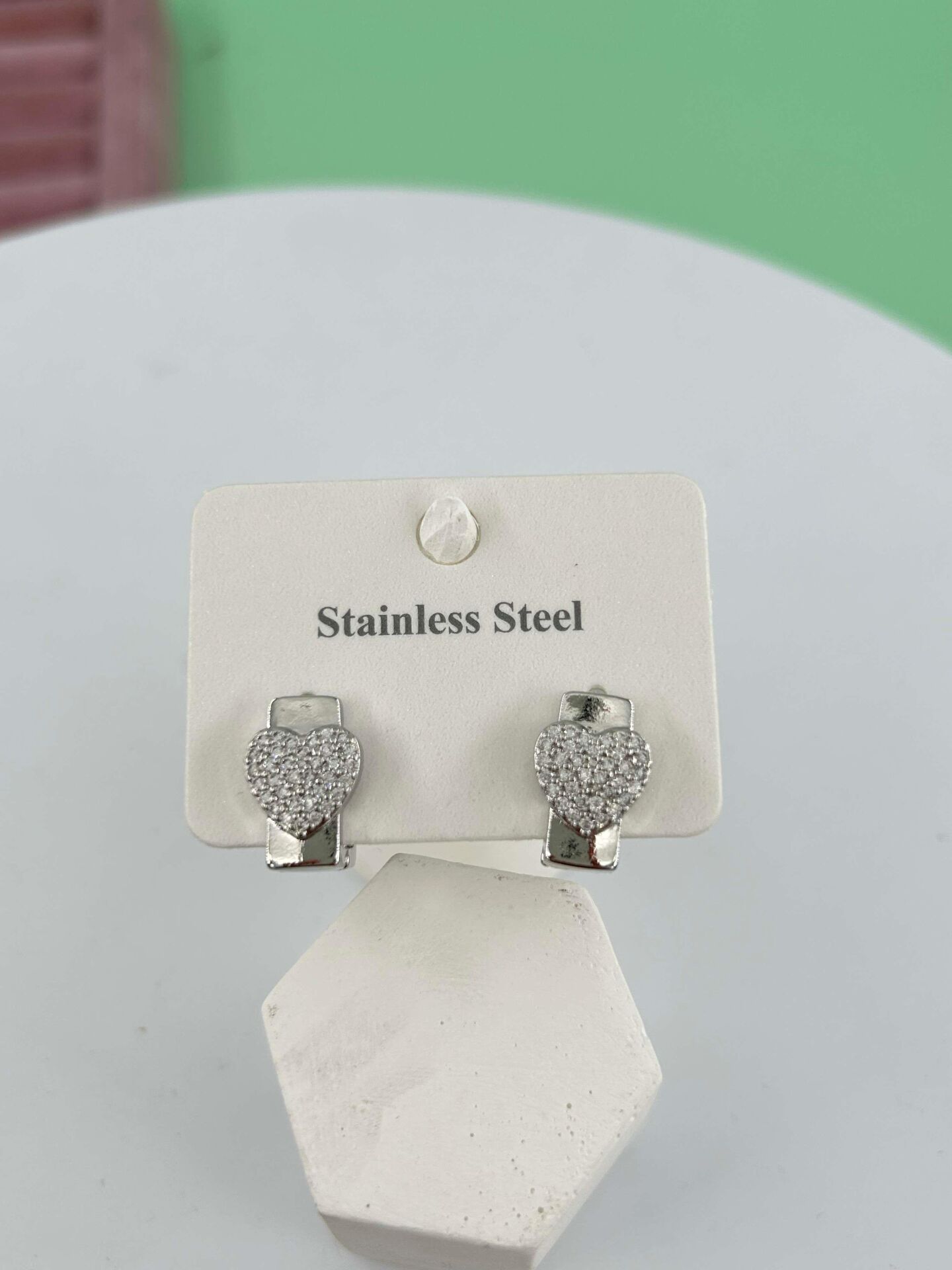 Çelik Silver Küpe// KÜPE-3262