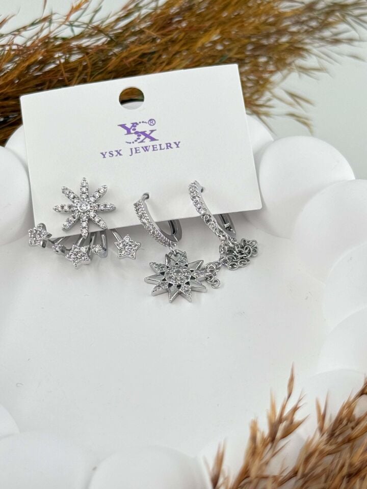 YSX 3'lü Set Küpe // ITHAL-2880