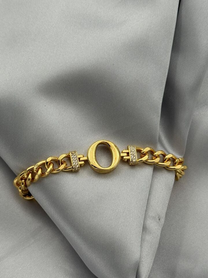 Çelik Harf Bileklik // BILEK-5480