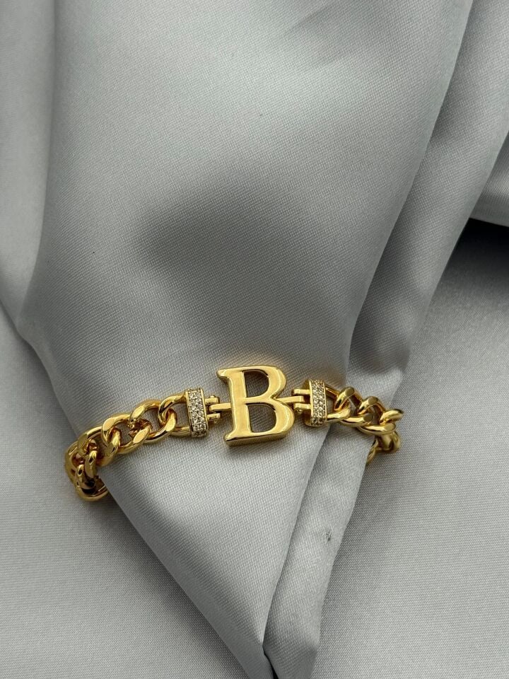 Çelik Harf Bileklik // BILEK-5488