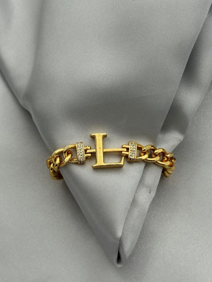 Çelik Harf Bileklik // BILEK-5493