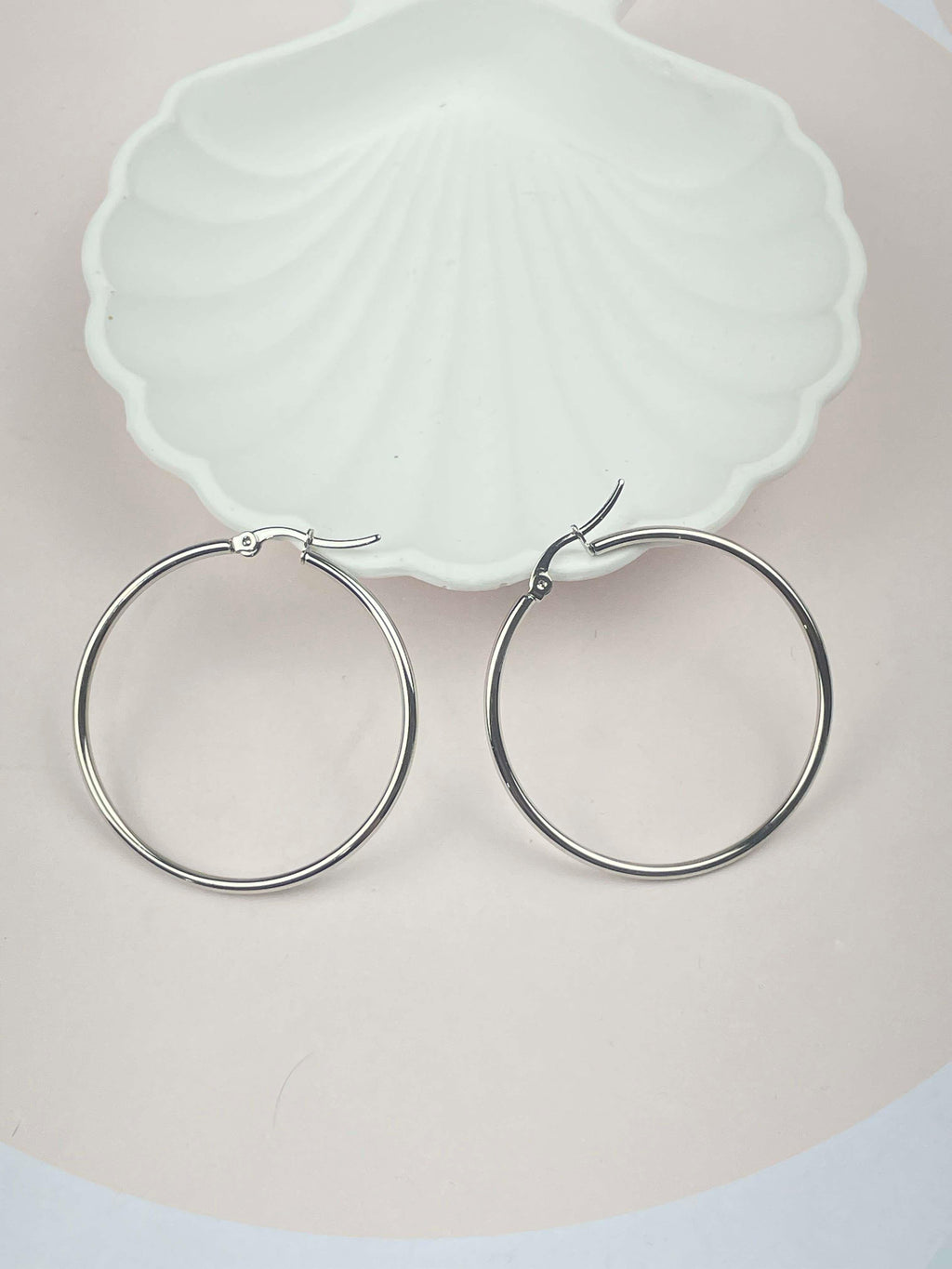 Çelik Halka Küpe 6 cm // KÜPE-2193