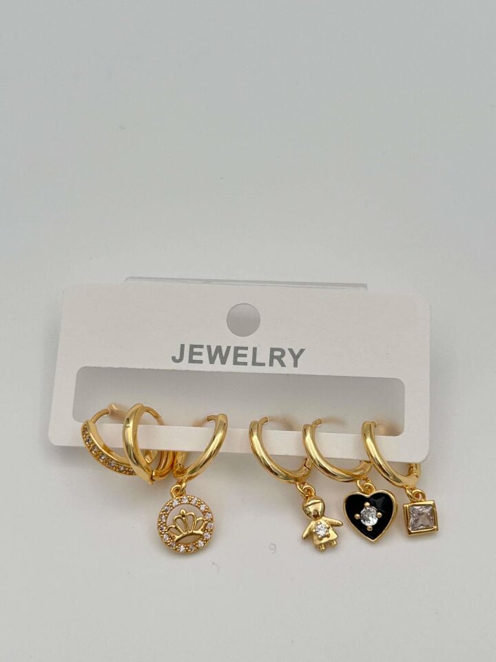 Deluxe 6'lı Küpe // ITHAL-2509