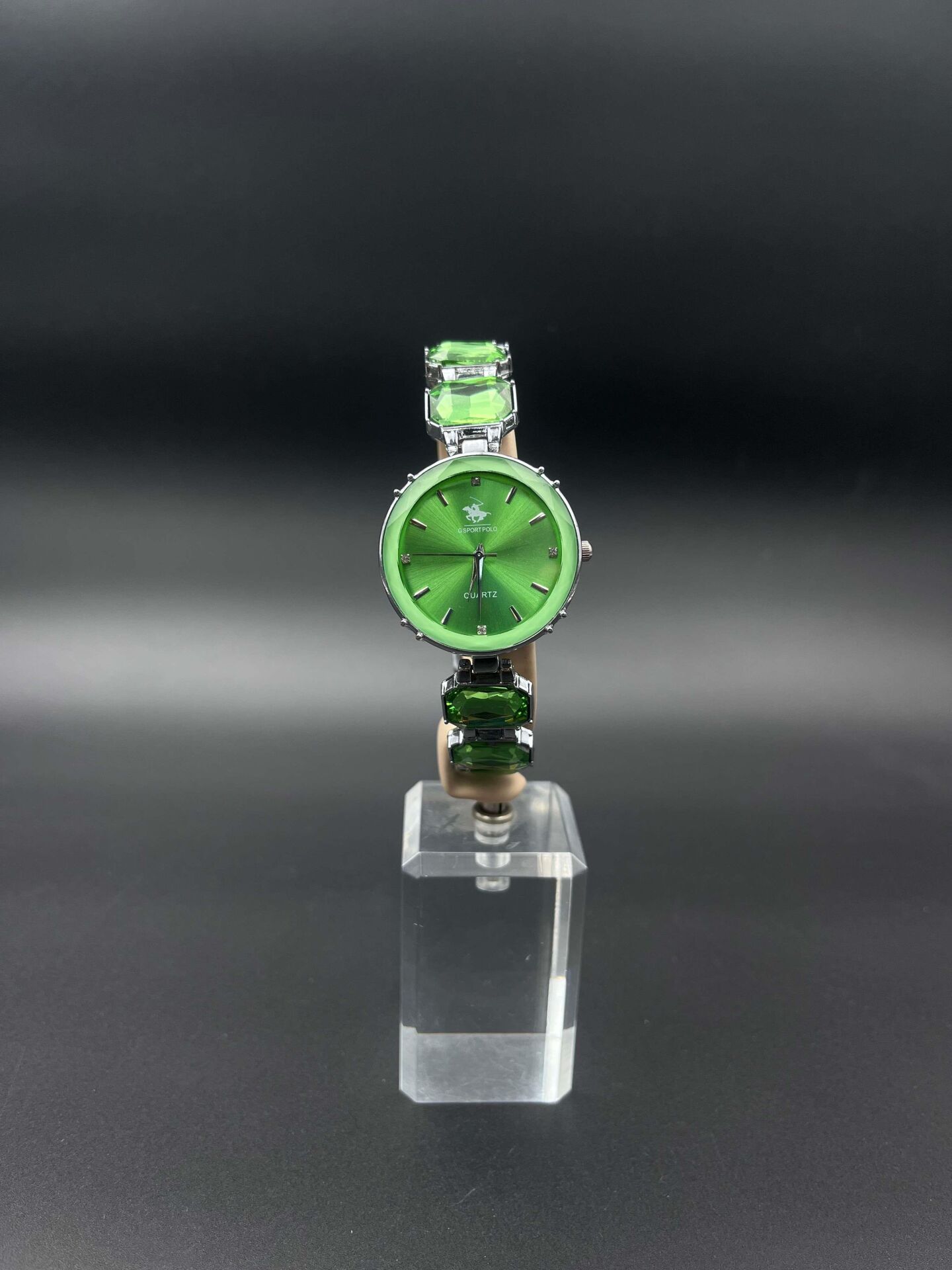 Çelik Marka Model Renkli Taşlı Saat Bileklik // KELEPCE-2636