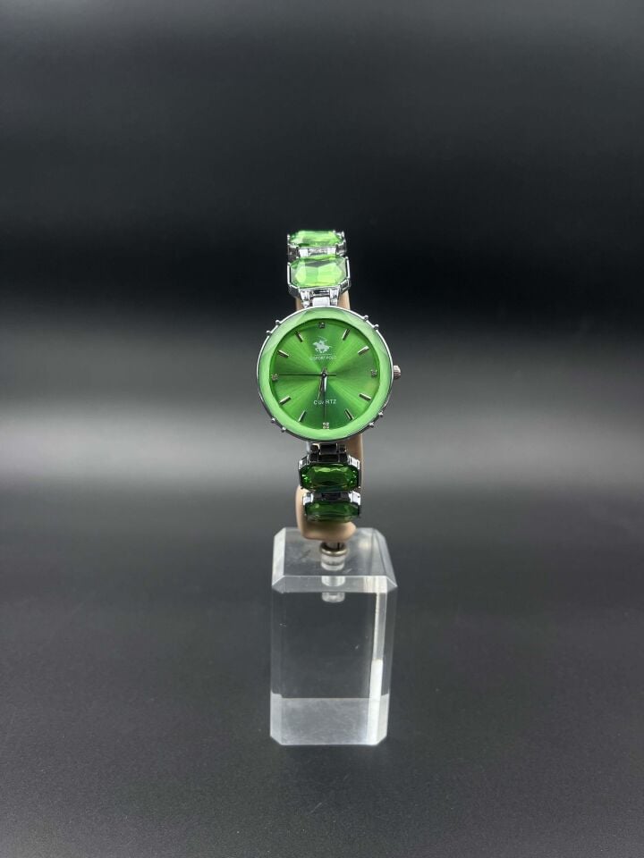 Çelik Marka Model Renkli Taşlı Saat Bileklik // KELEPCE-2636