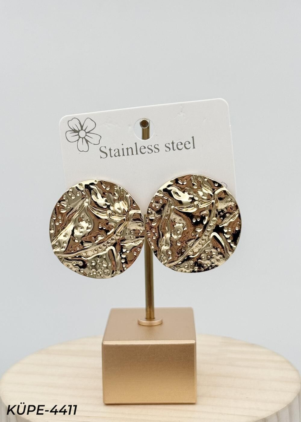 Çelik Vintage Küpe // KÜPE-4411