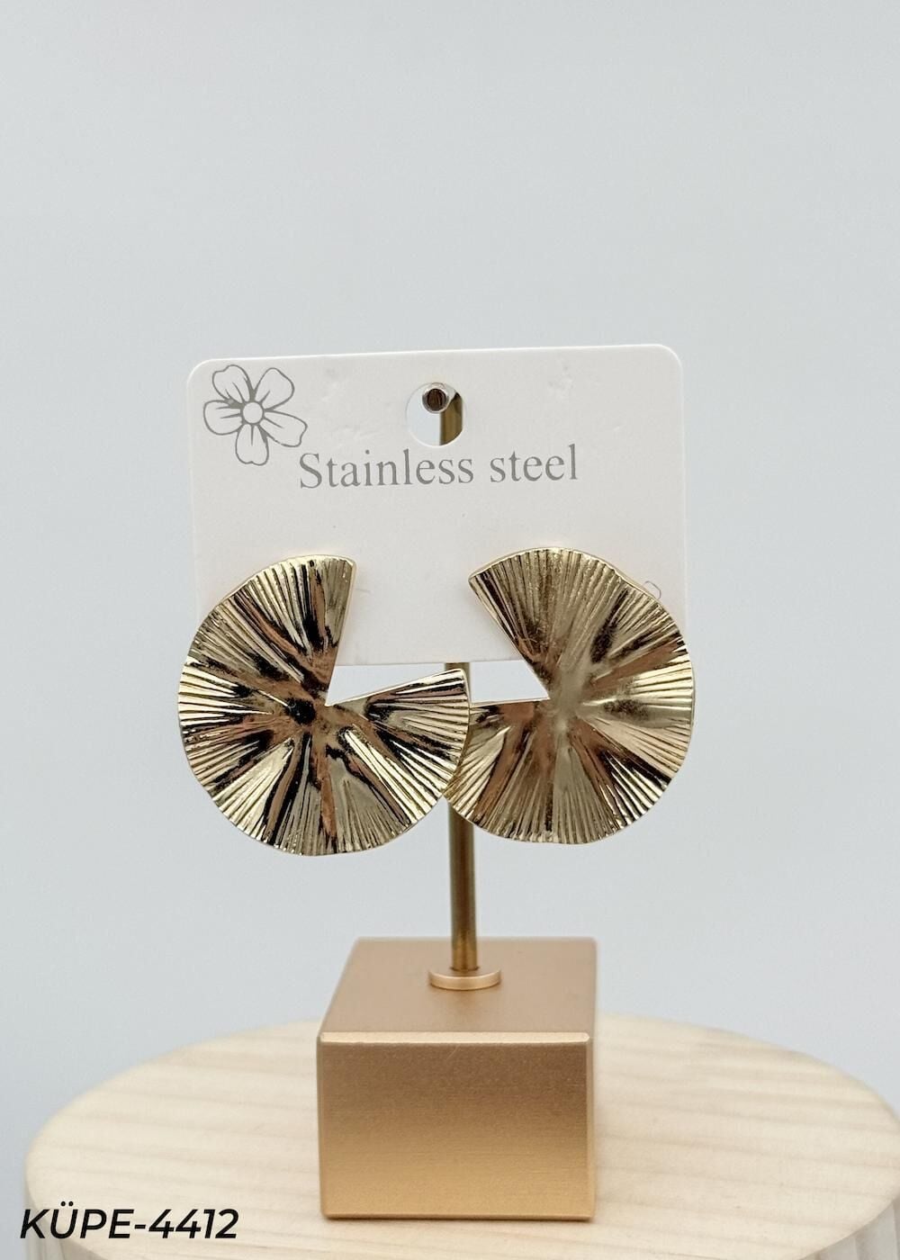 Çelik Vintage Küpe // KÜPE-4412