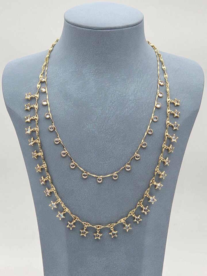 LUXURY 2'li Kombin Kolye // KOLYE-5911