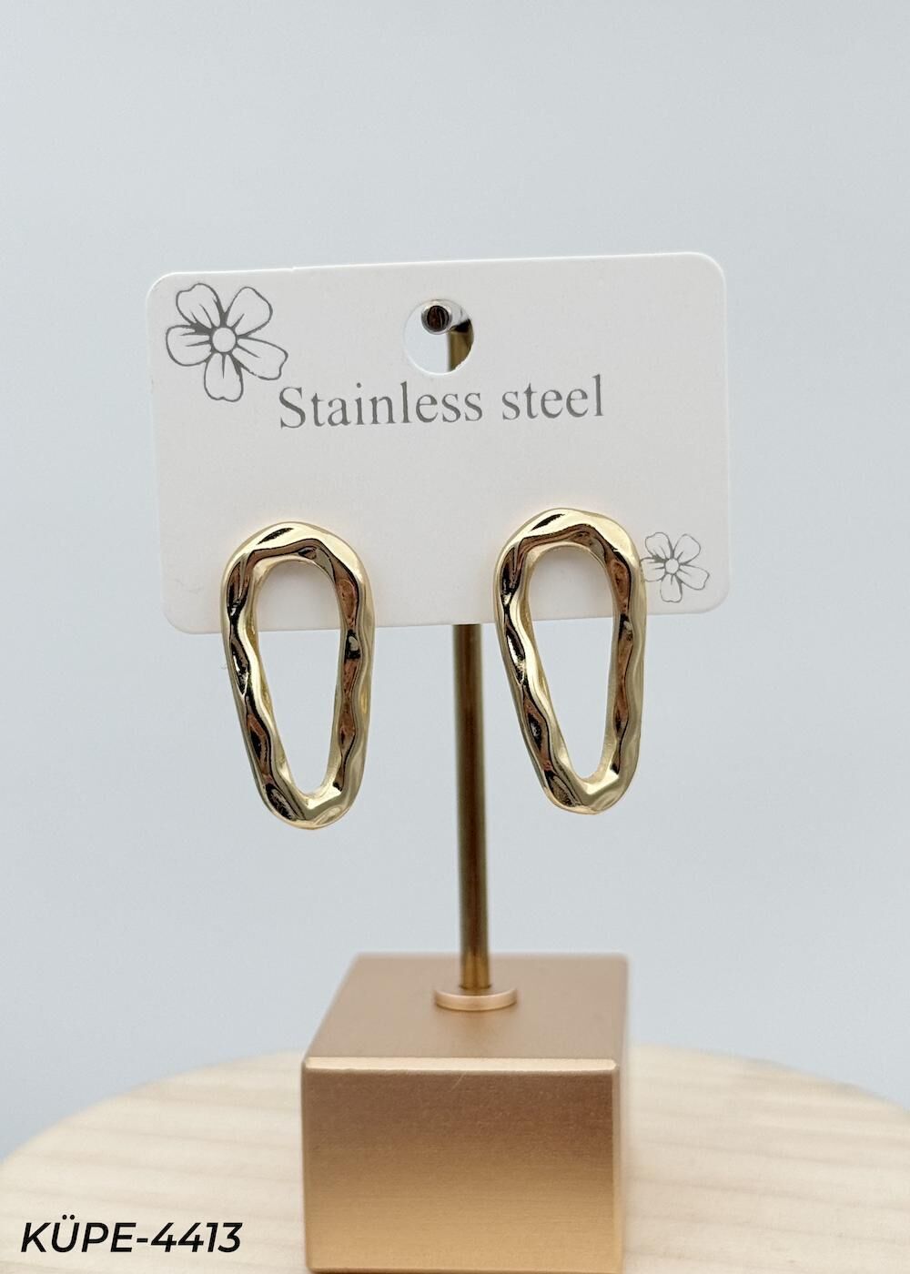 Çelik Vintage Küpe // KÜPE-4413