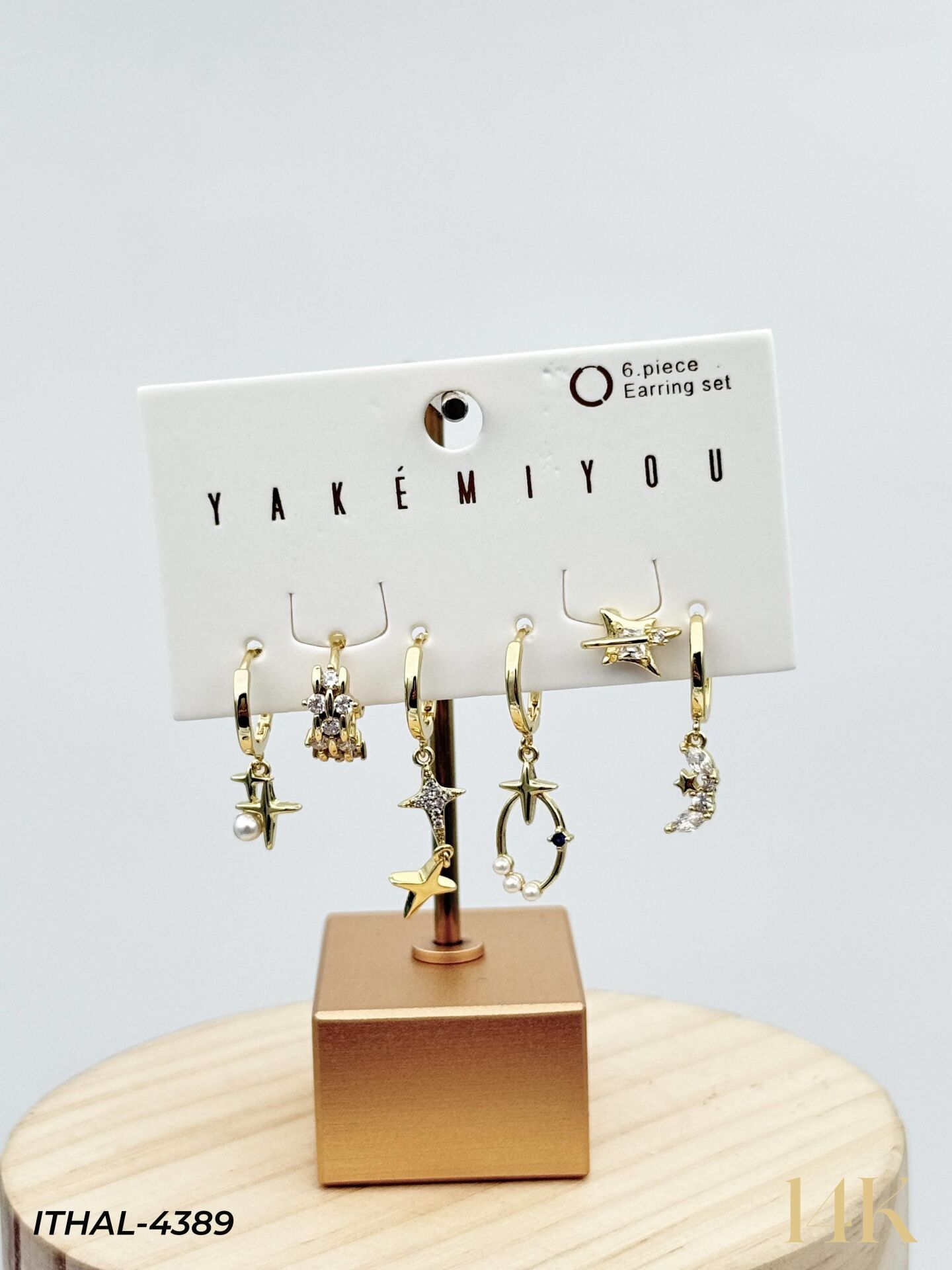 YAKEMIYOU 6'lı Set Küpe // ITHAL-4389