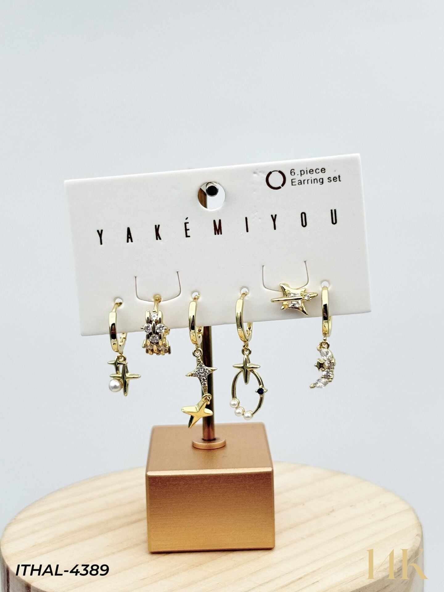YAKEMIYOU 6'lı Set Küpe // ITHAL-4389