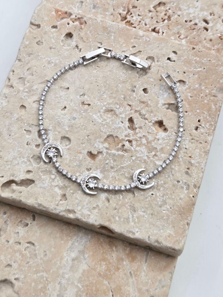 Çelik Motifli Su Yolu Bileklik // BILEK-6405