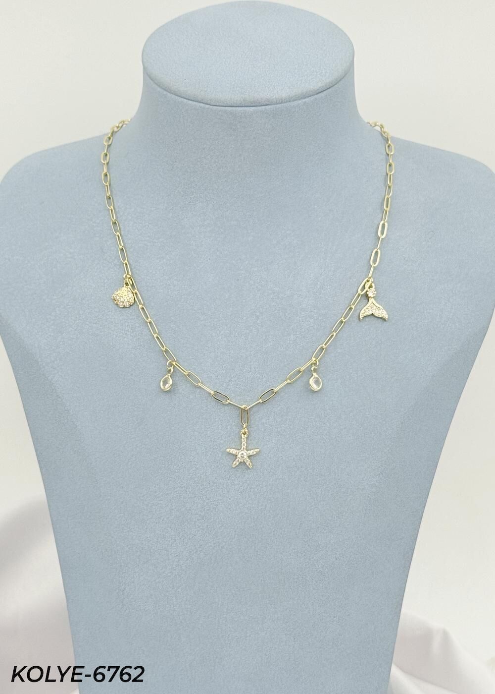 14K Charmlı Kolye  // KOLYE-6762