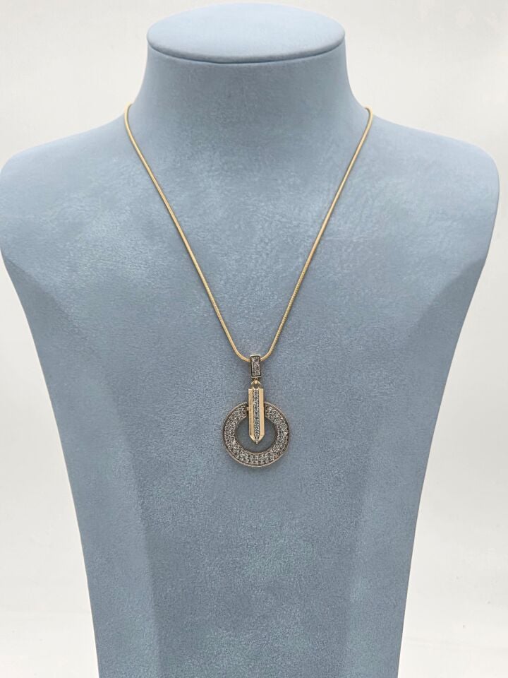 Çelik Çift Renk Kolye 45cm // KOLYE-5923