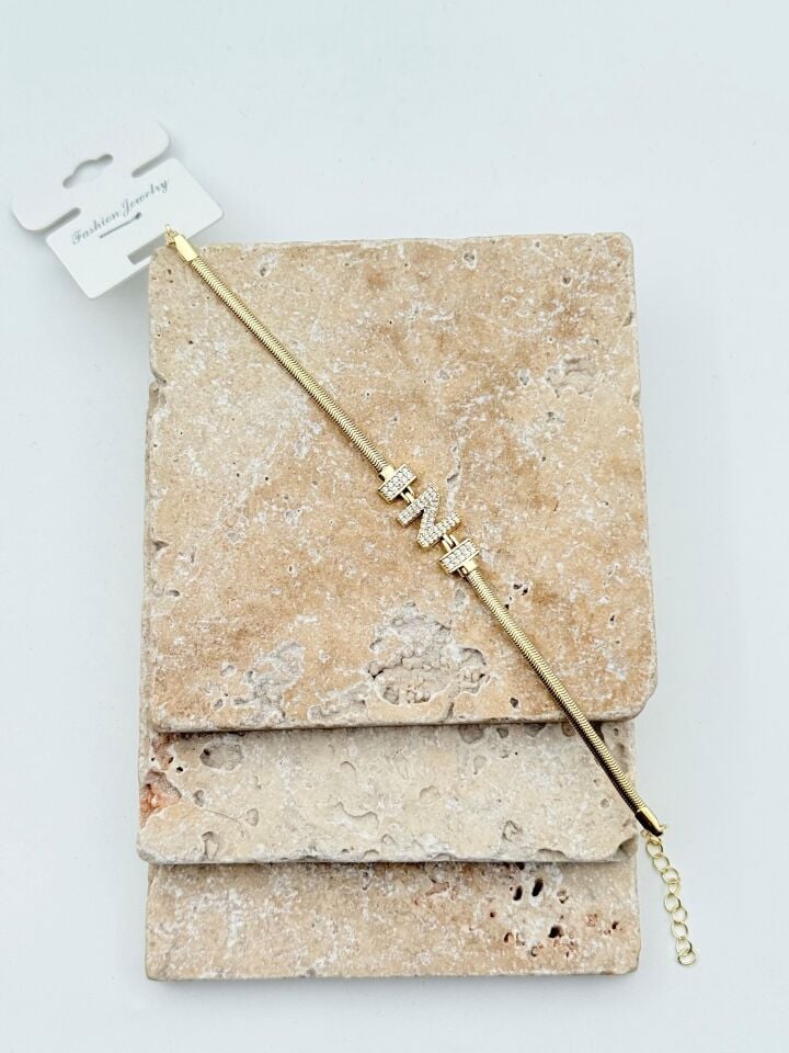 VIP Harf Bileklik // BILEK-6019