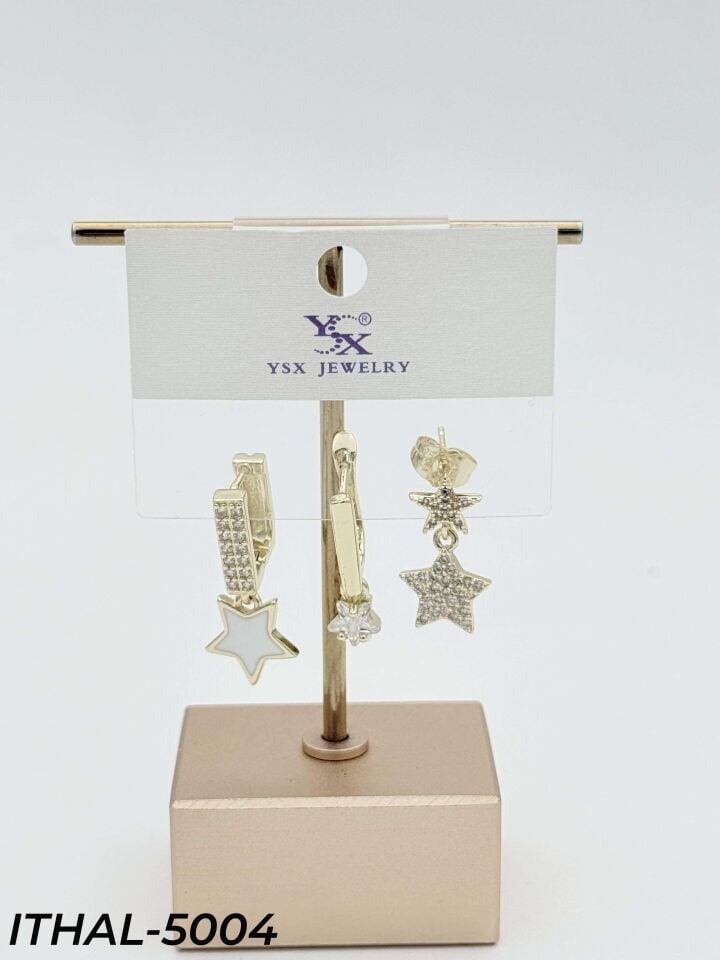 YSX 3'lü Set Küpe // ITHAL-5004