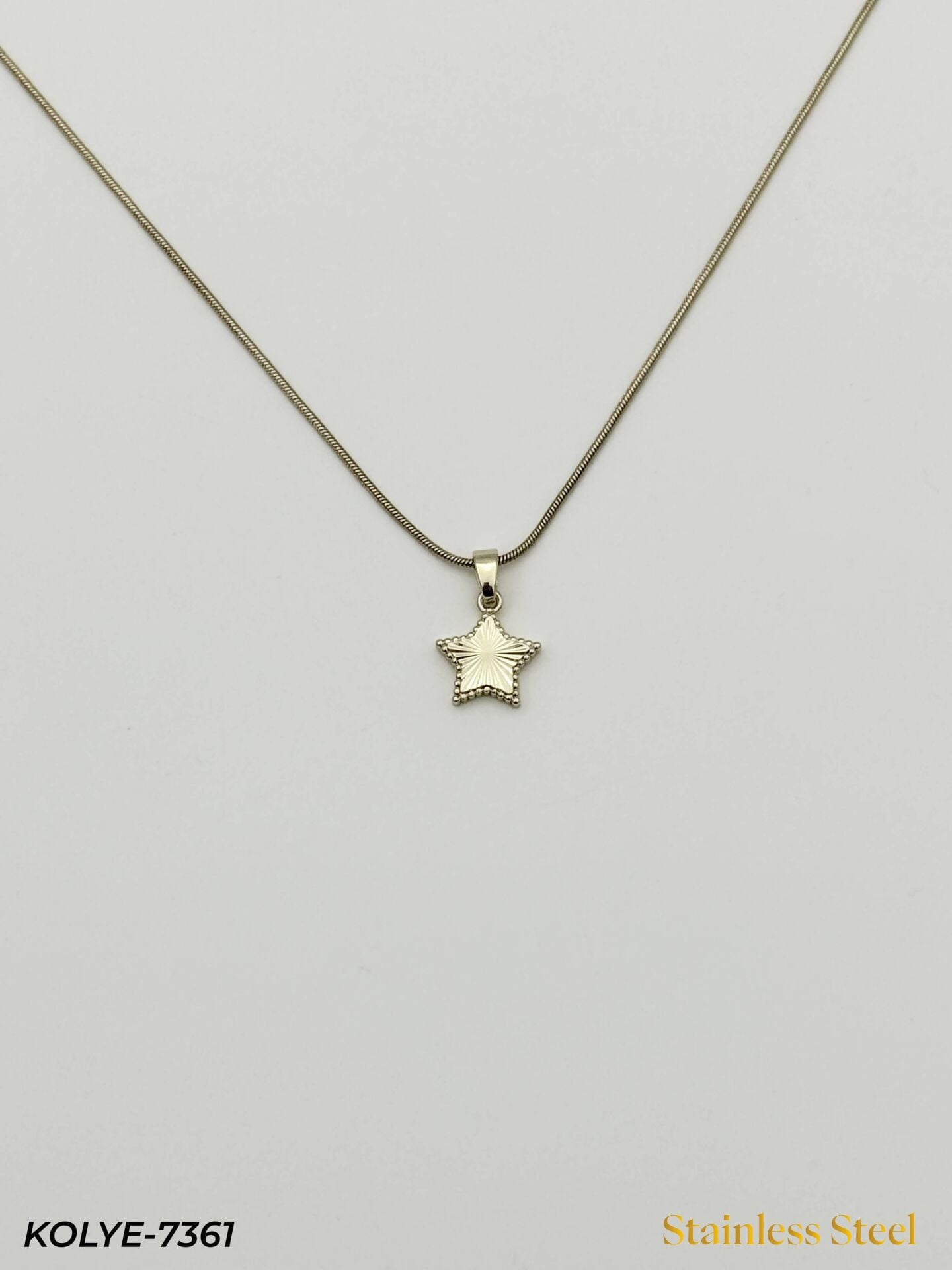Çelik Kolye 45cm // KOLYE-7361