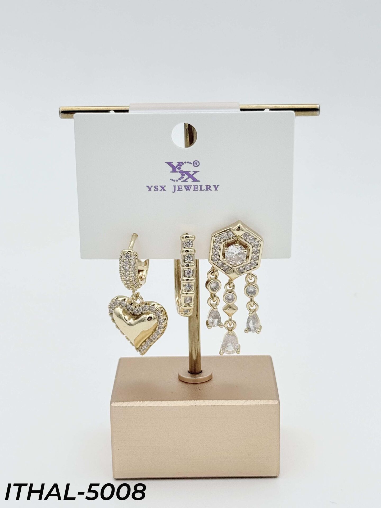 YSX 3'lü Set Küpe // ITHAL-5008