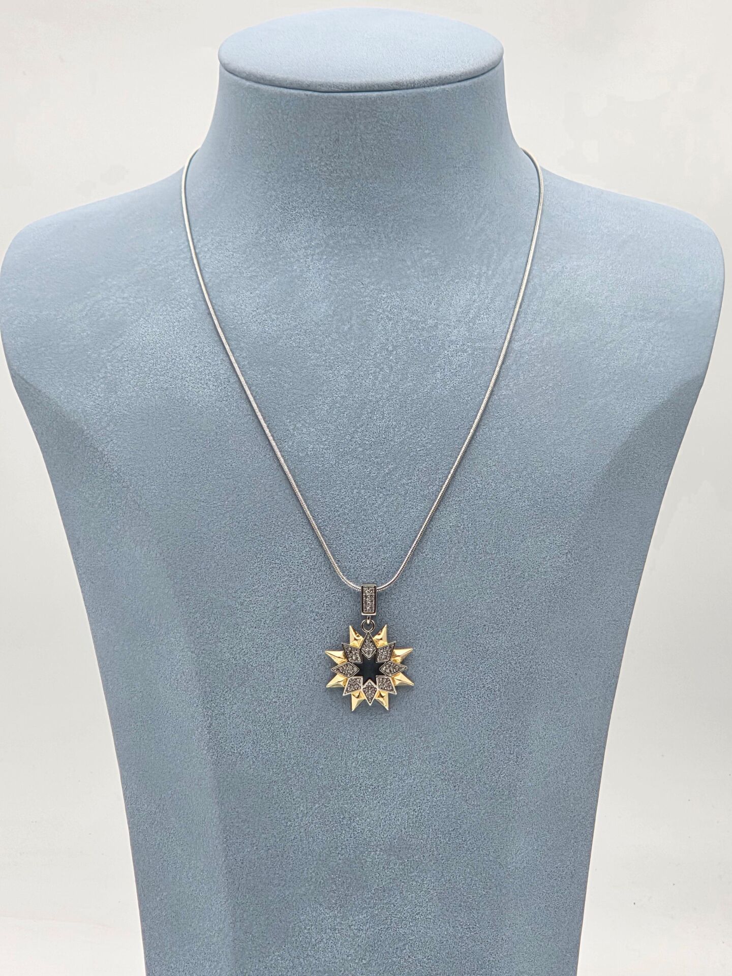 Çelik Çift Renk Kolye 45cm // KOLYE-5928