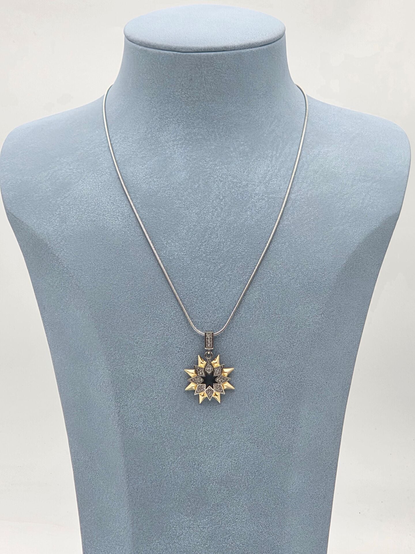 Çelik Çift Renk Kolye 45cm // KOLYE-5928