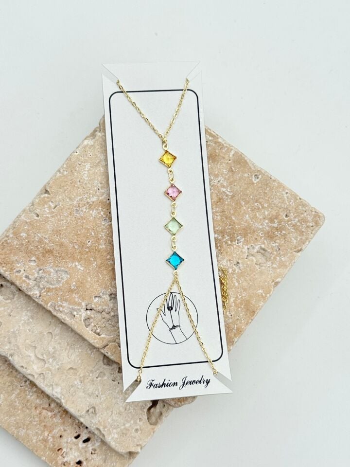 VIP Renkli Taşlı Şahmeran // BILEK-6028