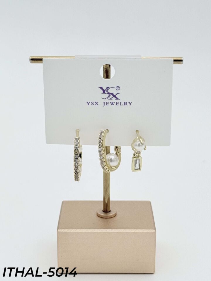 YSX 3'lü Set Küpe // ITHAL-5014