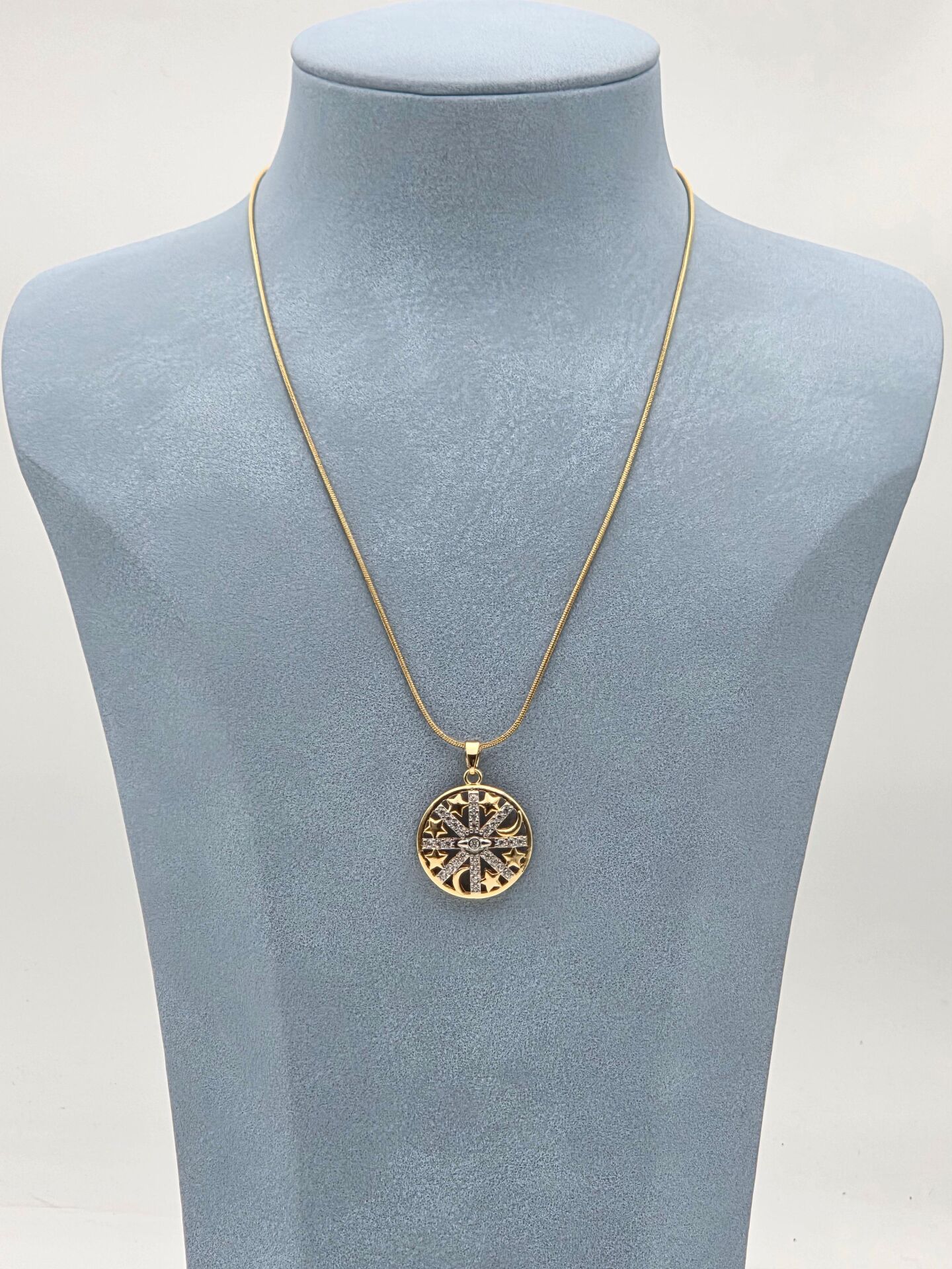 Çelik Çift Renk Kolye 45cm // KOLYE-5935