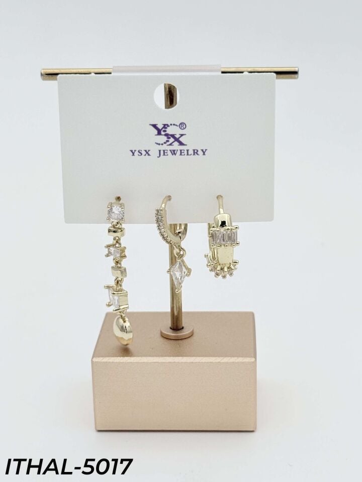 YSX 3'lü Set Küpe // ITHAL-5017