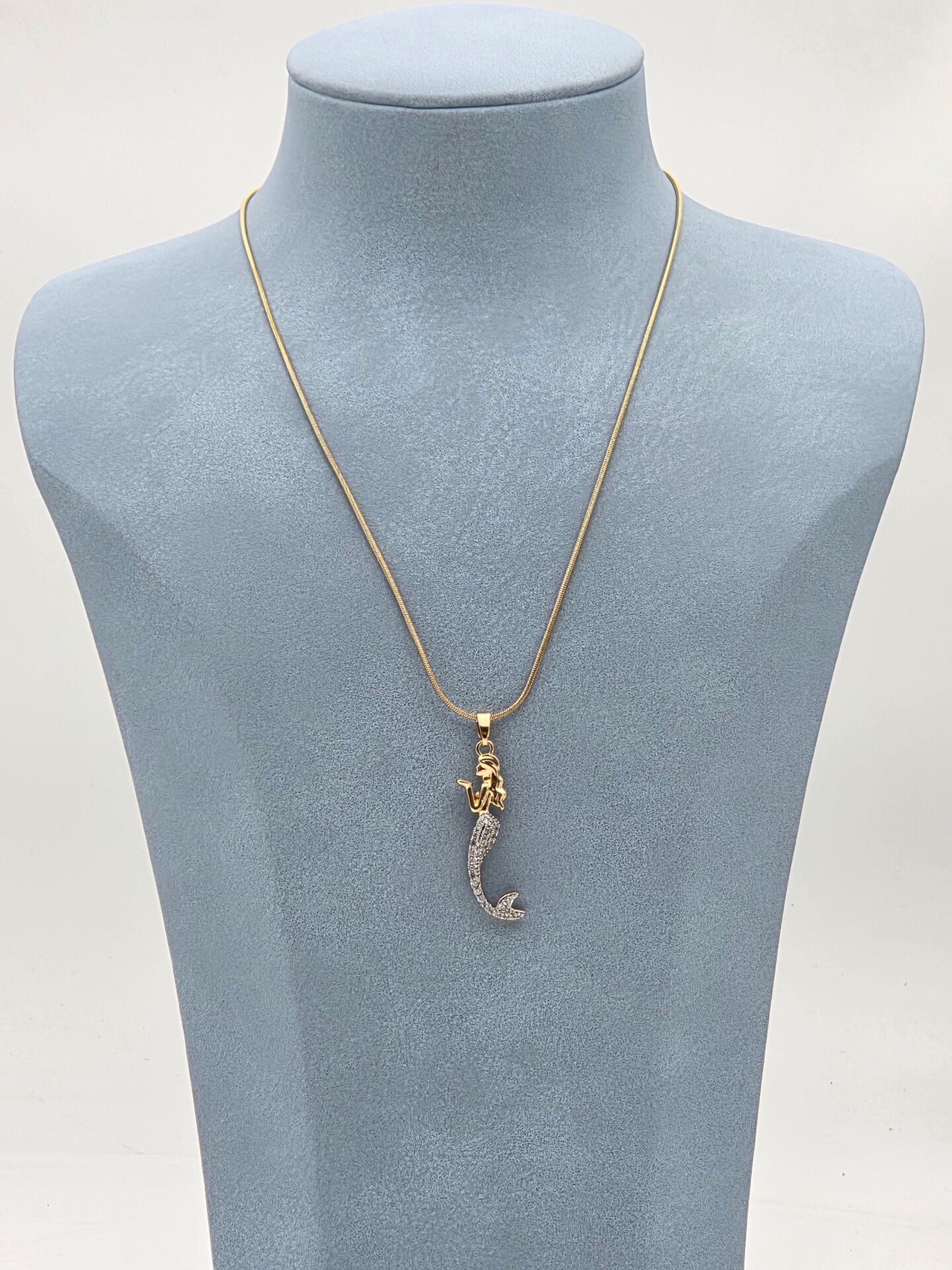 Çelik Çift Renk Kolye 45cm // KOLYE-5937