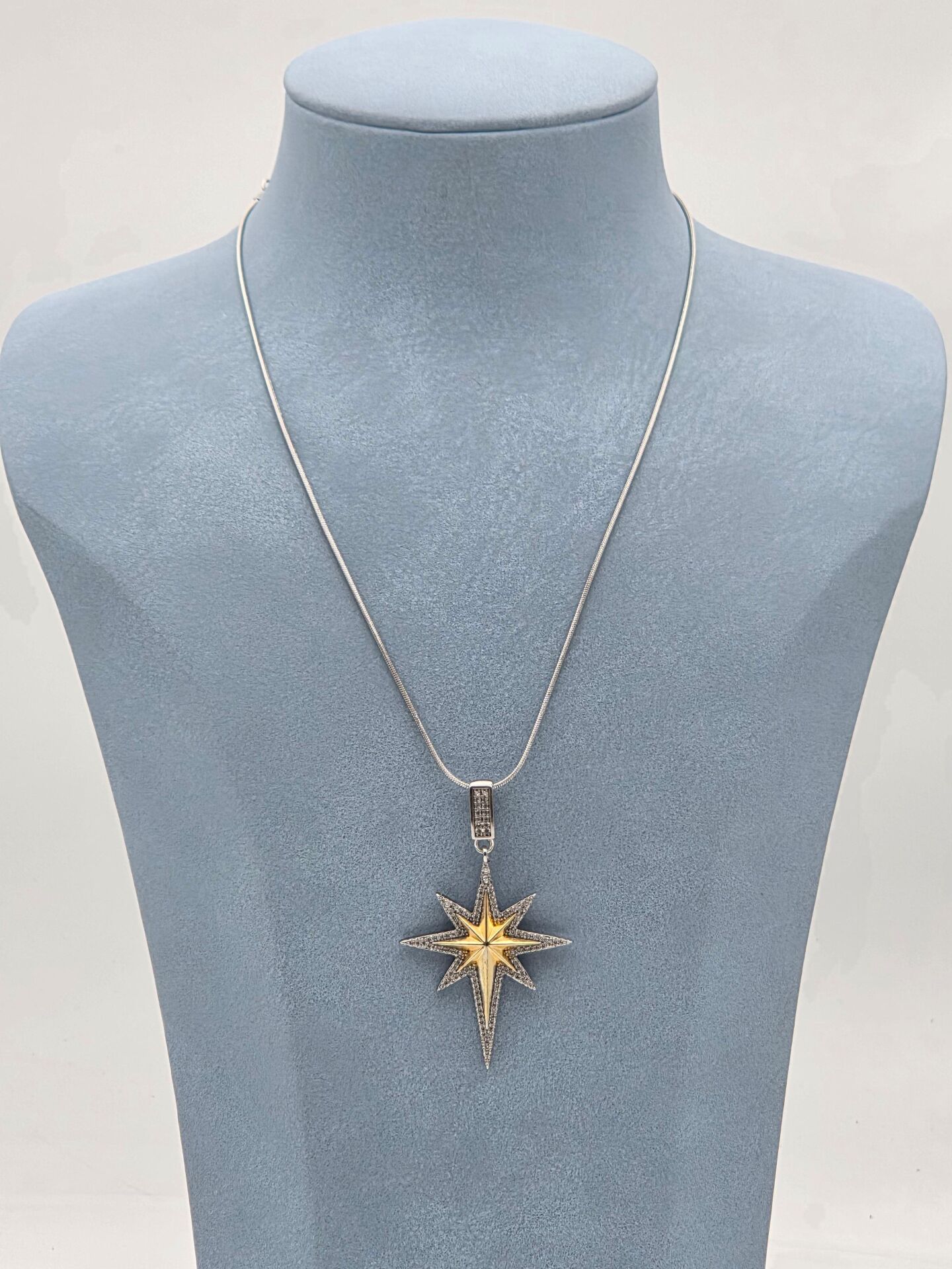 Çelik Çift Renk Kolye 45cm // KOLYE-5938