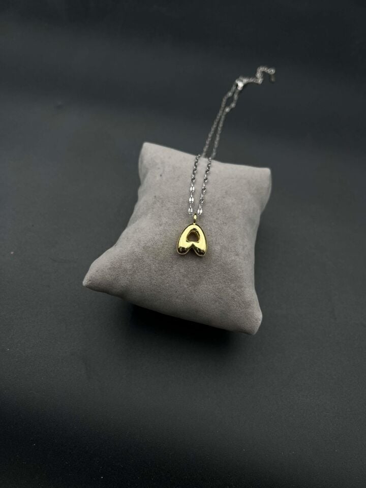 Çelik Harf Kolye (A) // KOLYE-4180