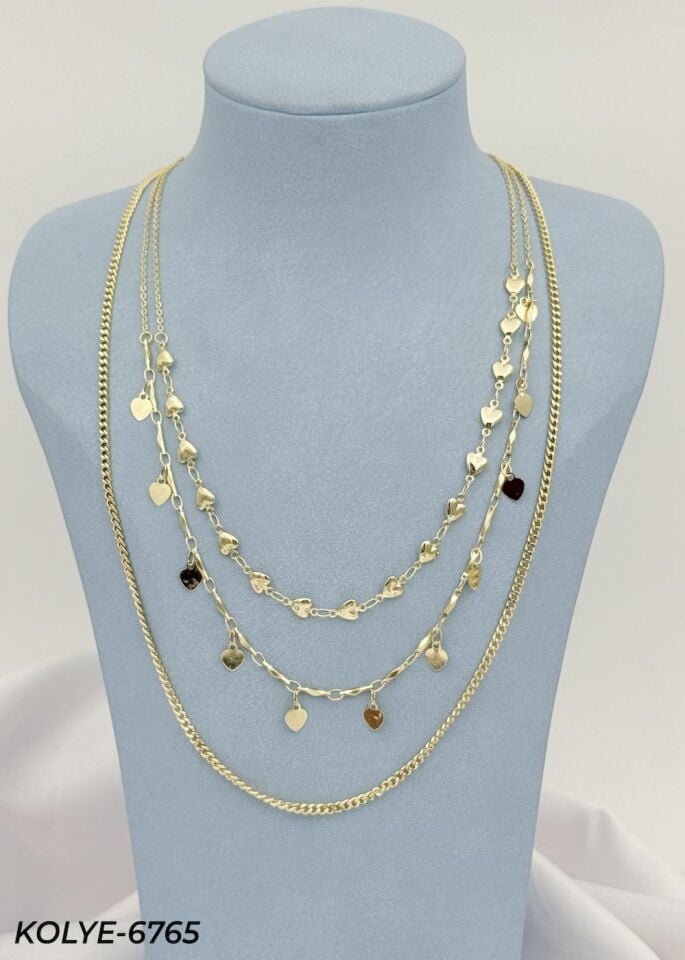 14K Çoklu Zincir // KOLYE-6765