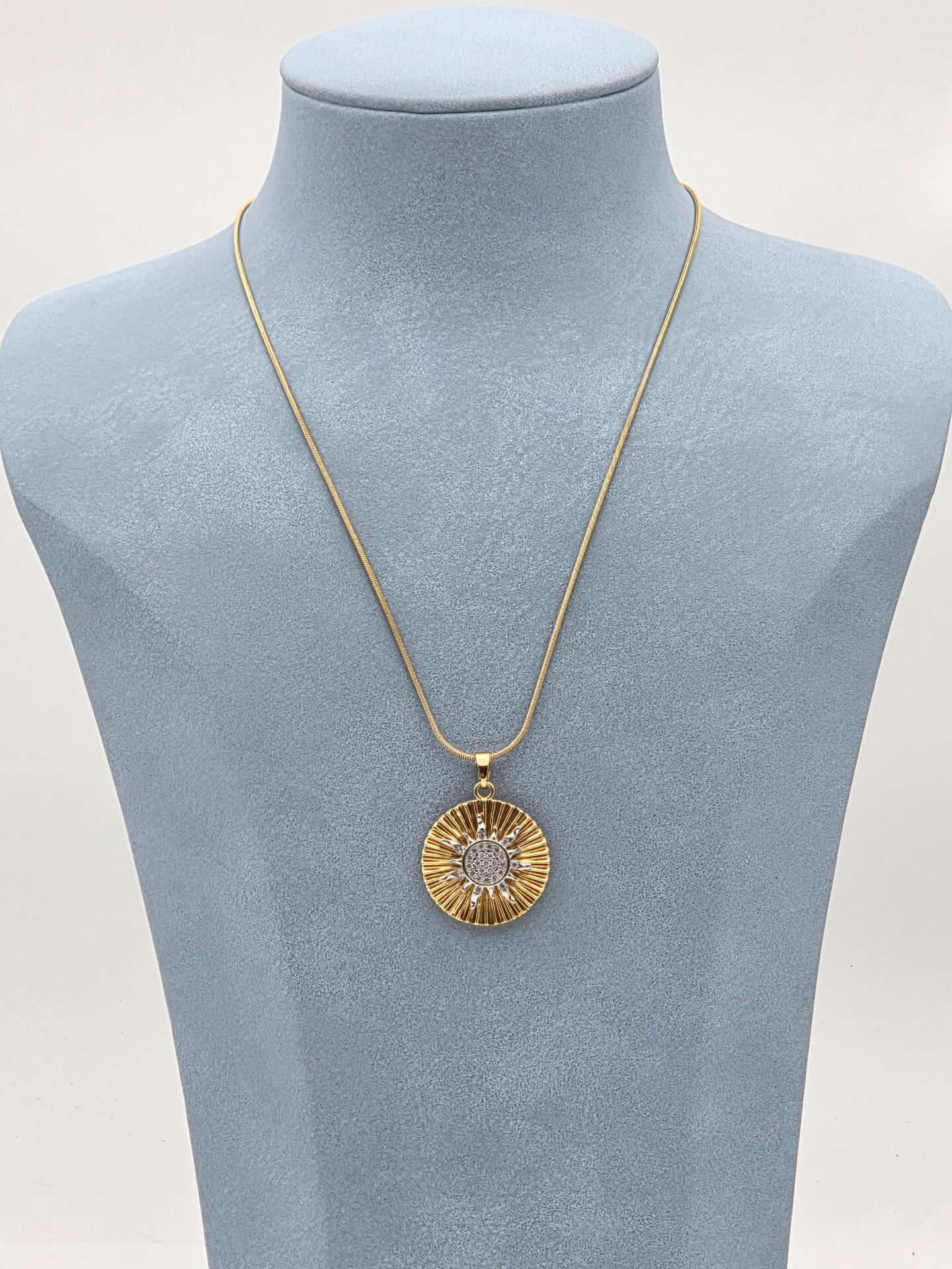 Çelik Çift Renk Kolye 45cm // KOLYE-5943