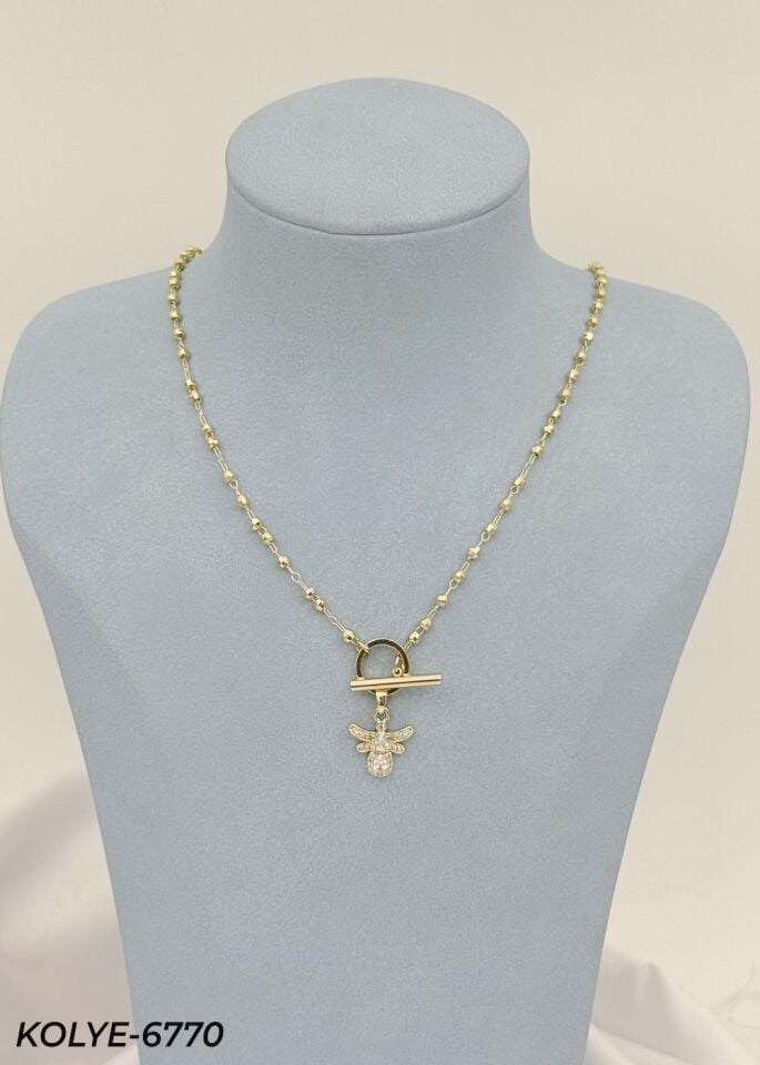 14K Tasarım Kolye 45cm // KOLYE-6770