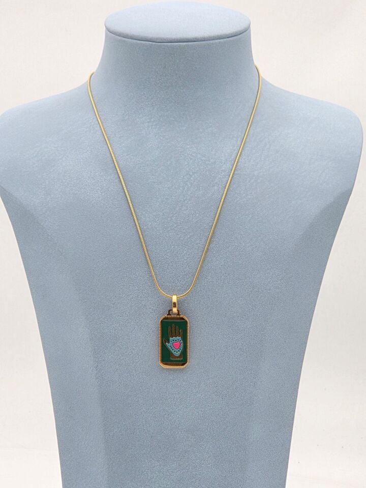 Çelik Tarot Kolye 45cm / /KOLYE-5948