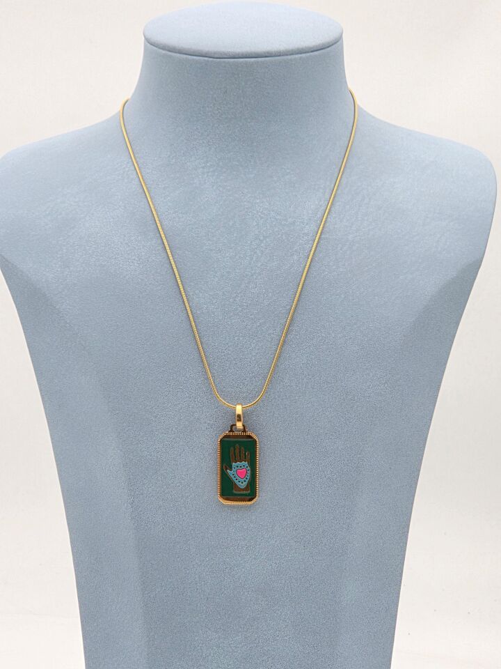 Çelik Tarot Kolye 45cm / /KOLYE-5948