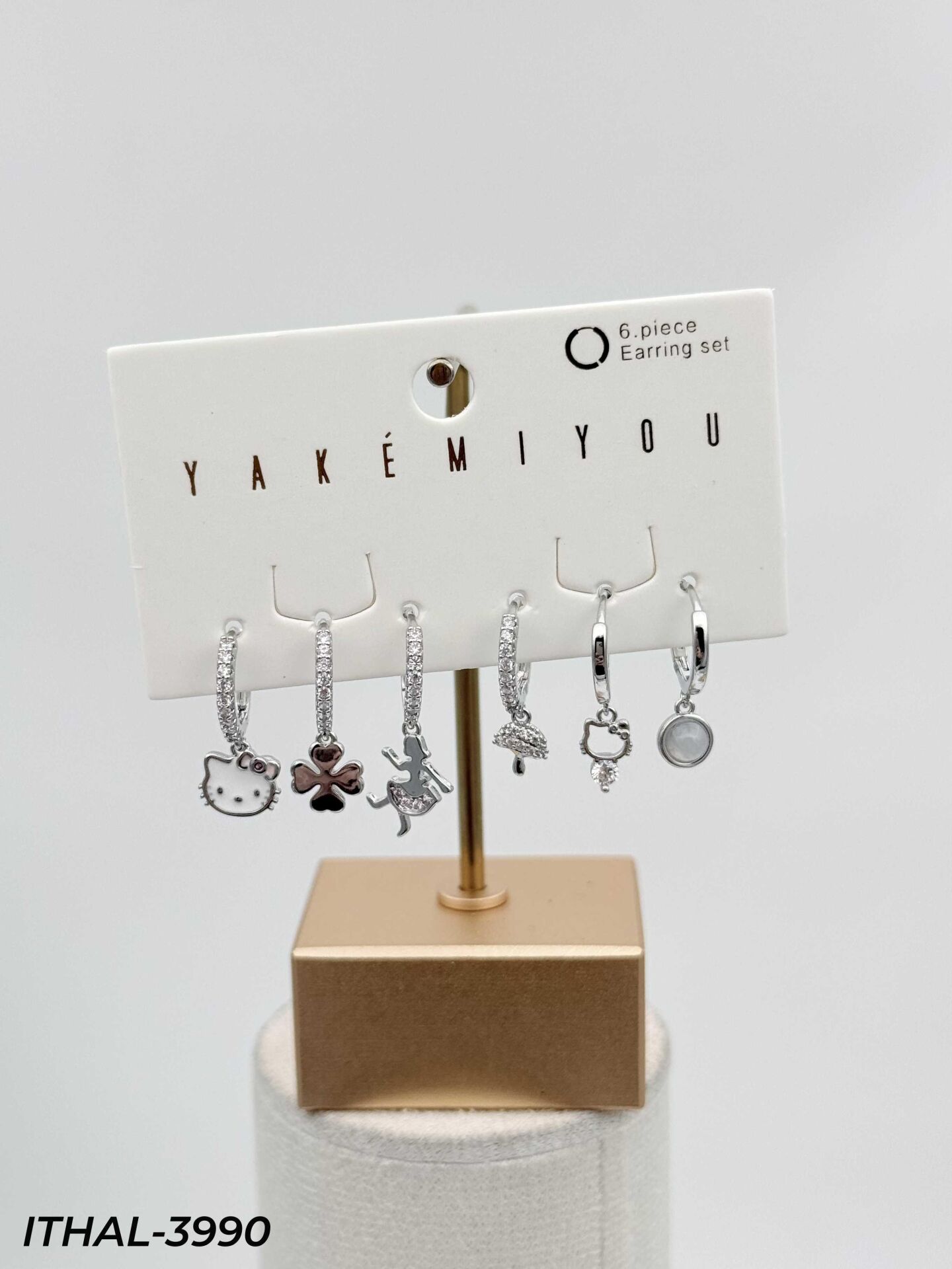 YAKEMIYOU 6'lı Set Küpe // ITHAL-3990