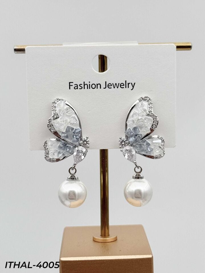 14K Zirkon Küpe // ITHAL-4005