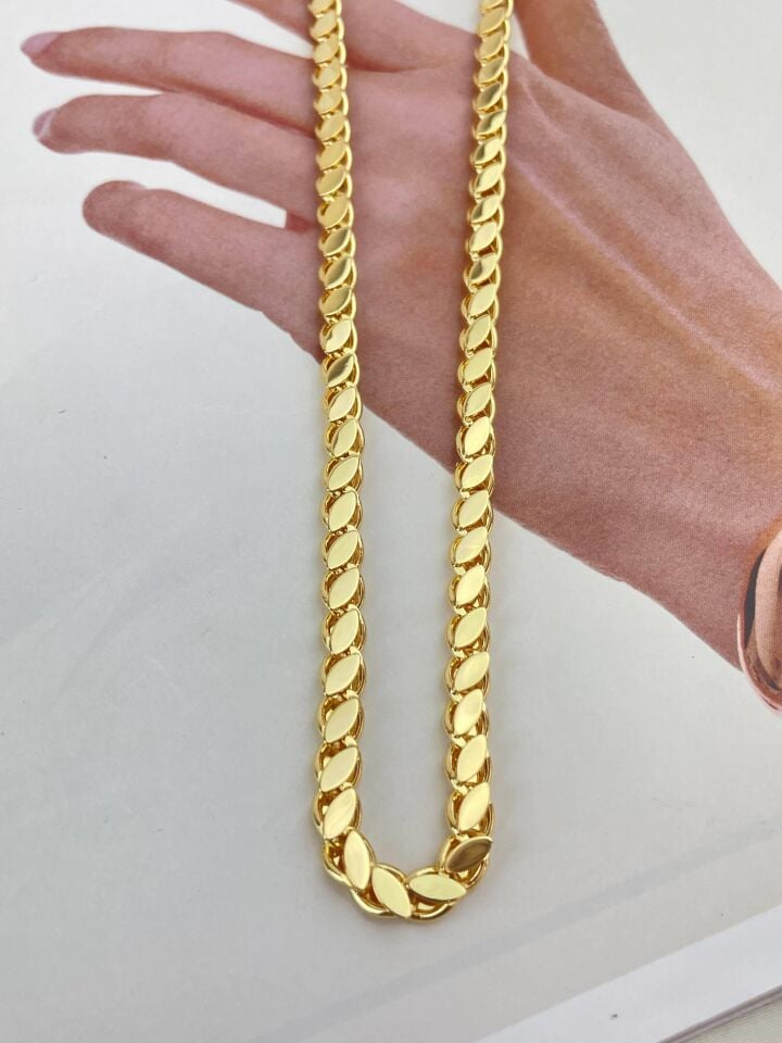 Çelik Arpa Zincir 55 cm  // KOLYE-1126
