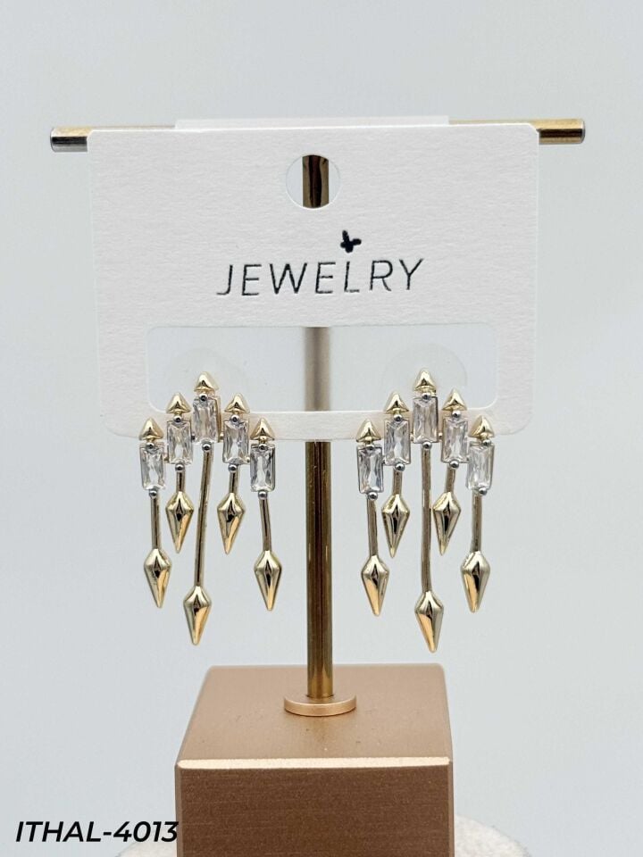 14K Zirkon Küpe // ITHAL-4013