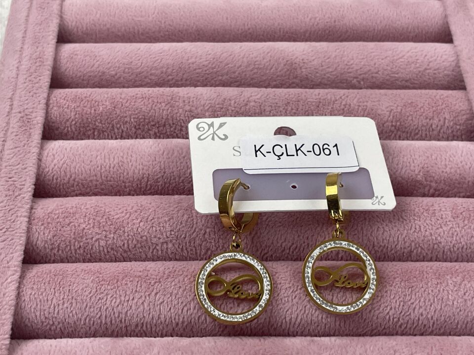 Çelik Gold Küpe