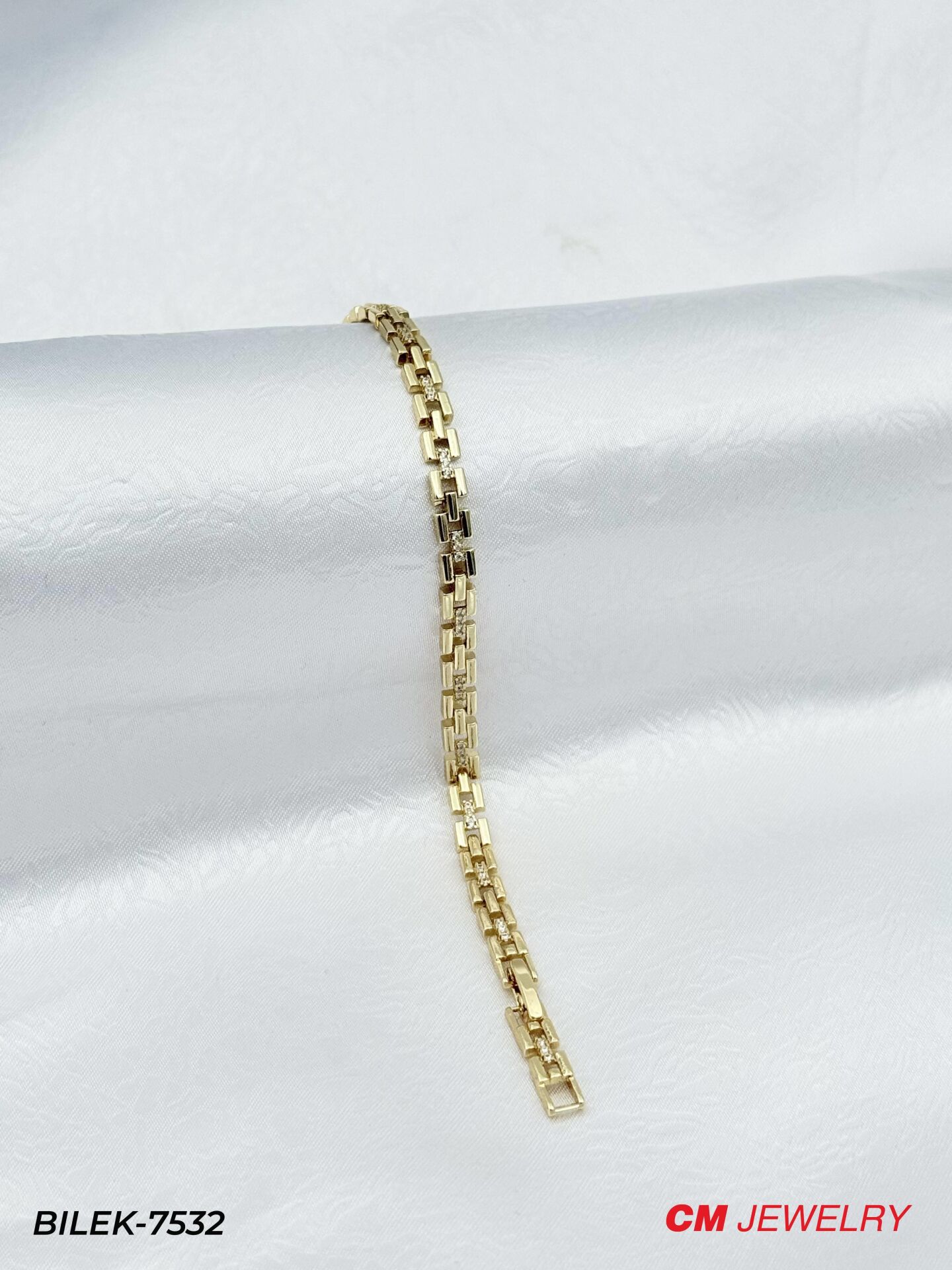 14K CM Bileklik // BILEK-7532