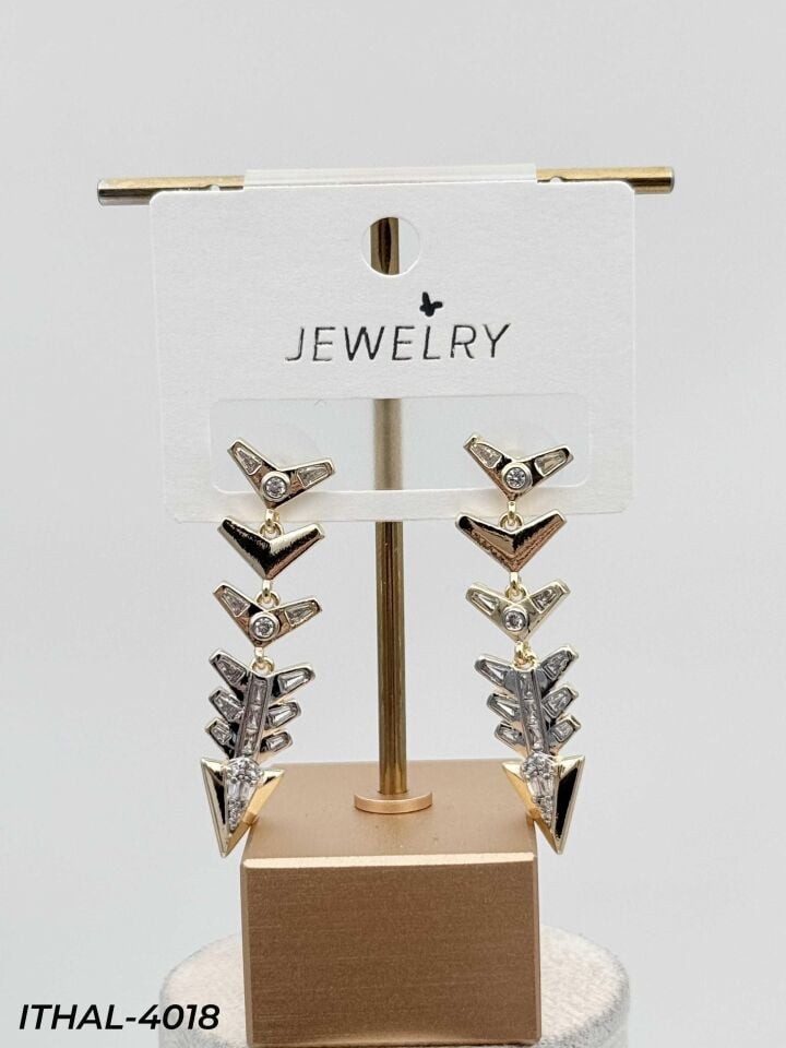 14K Zirkon Küpe // ITHAL-4018