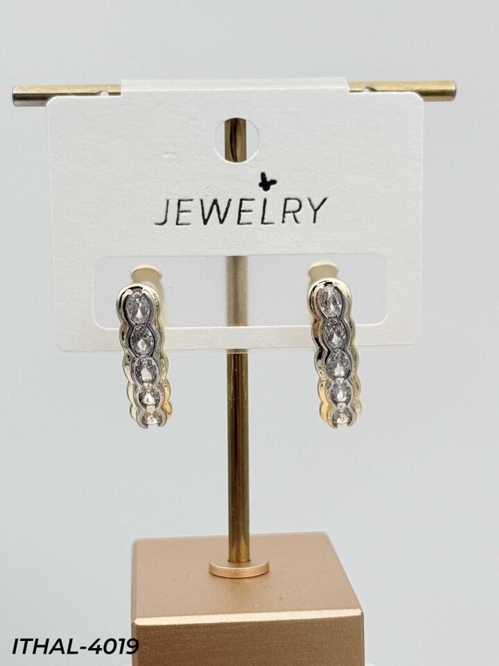 14K Zirkon Küpe // ITHAL-4019