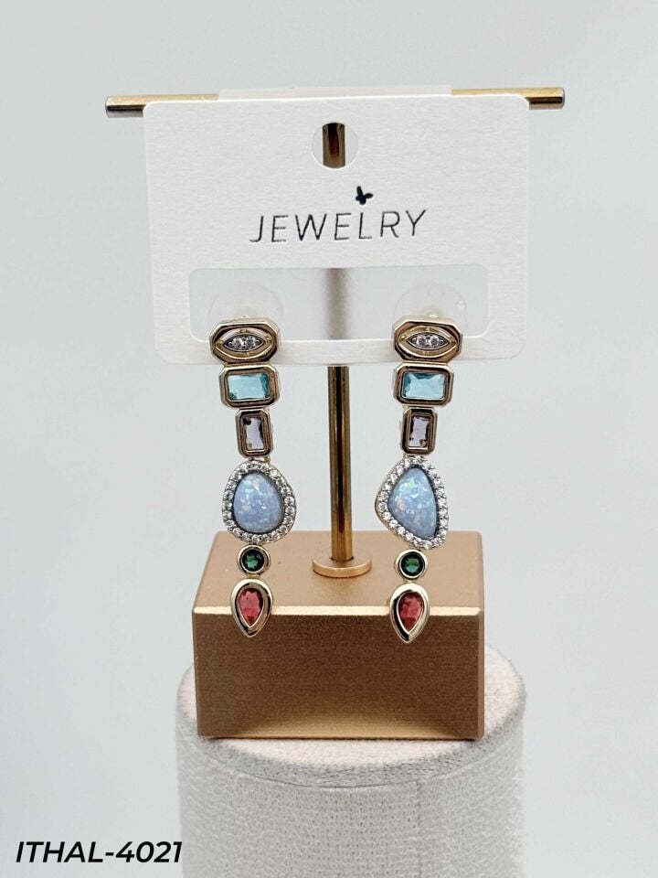 14K Zirkon Küpe // ITHAL-4021