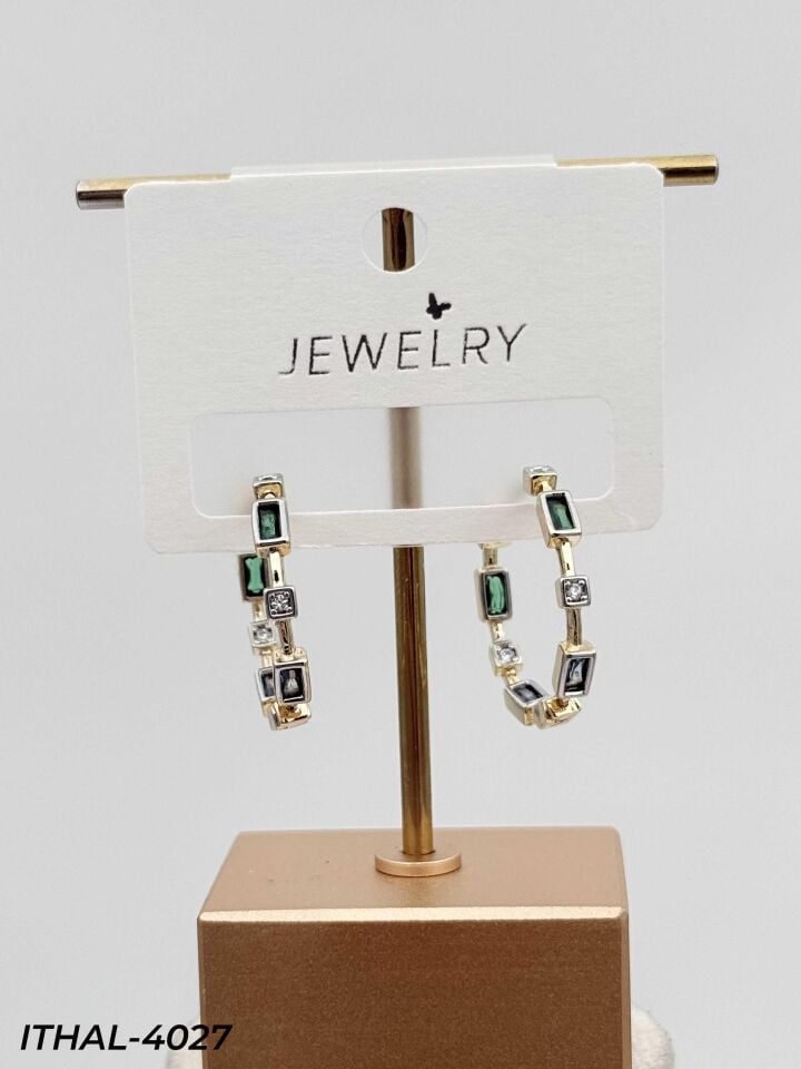 14K Zirkon Küpe // ITHAL-4027