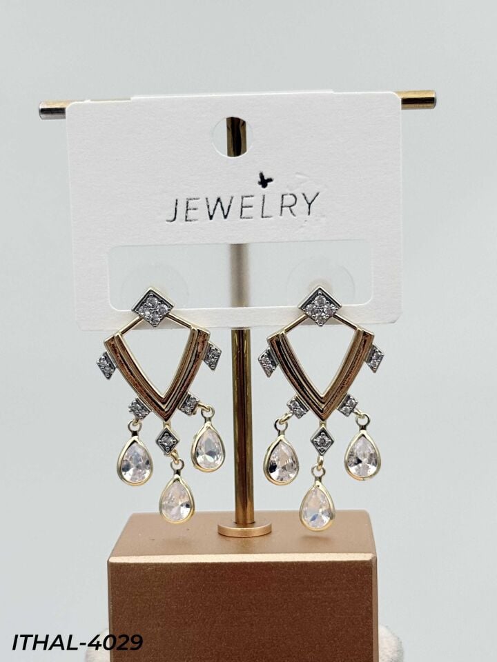 14K Zirkon Küpe // ITHAL-4029